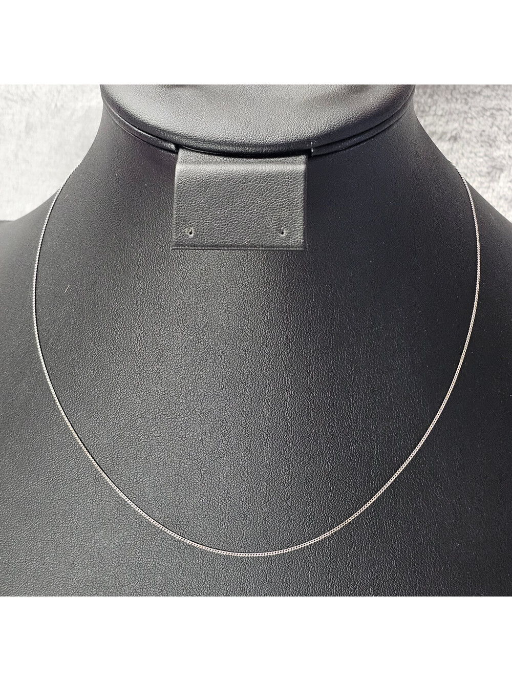 925 Sterling Silver Fine Curb Chain Necklace 18in Dainty Layering Spring Ring